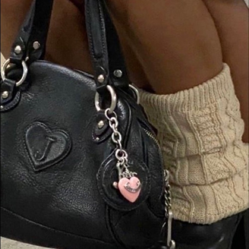 Juicy Couture Black Leather Bowler Bag *read description before buying*